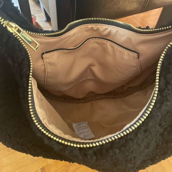 NWT Anthropologie Jules Kae Zola Sherpa Crossbody Bag Black NEW - Picture 6 of 6